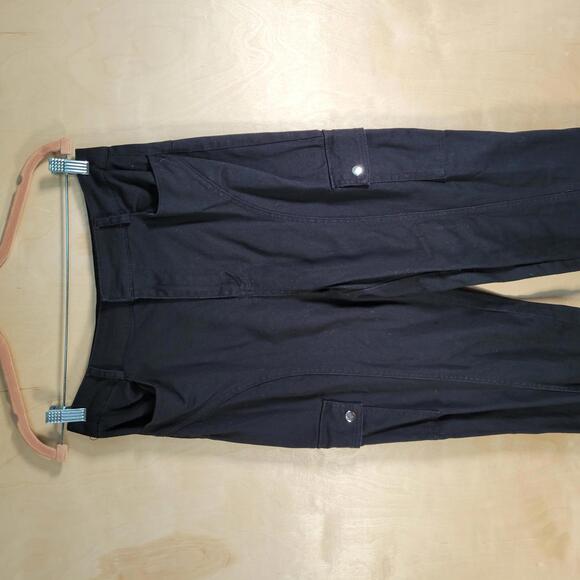 Forever 21 Black Chino Twill Cargo Jogger Pants Women Size M - Picture 7 of 10